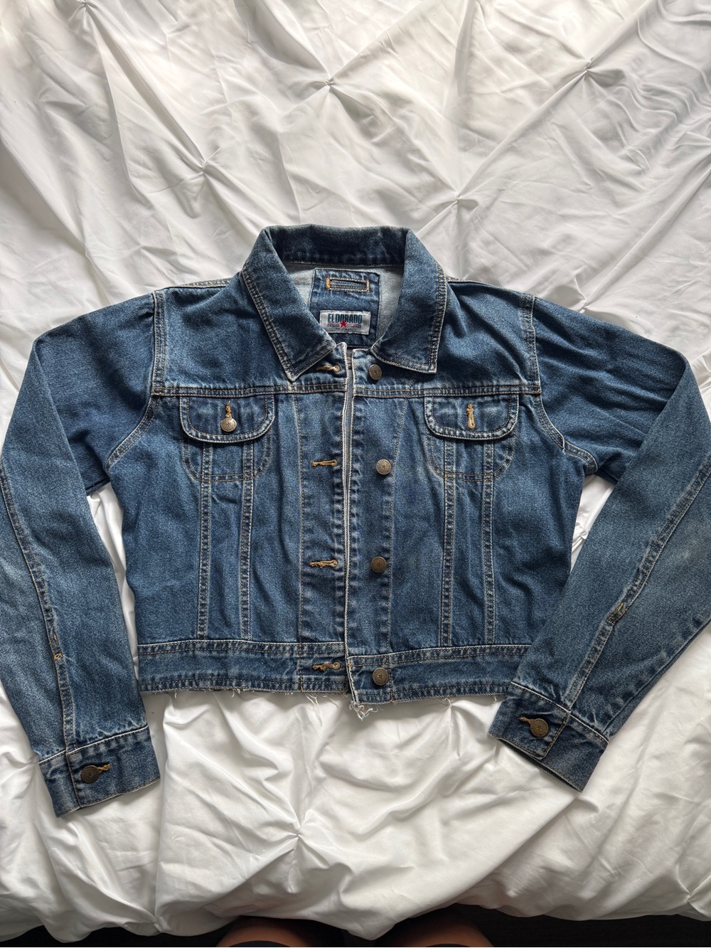 Classic Blue Denim Jacket El Dorado Cotton Coat